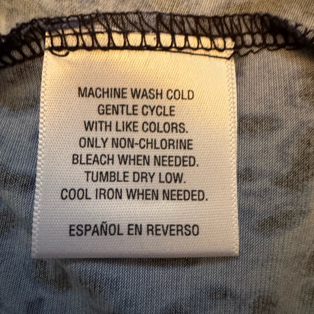Style & Co. XL Blue and Black Leopard Print V-Neck Faux Wrap Blouse - Picture 4 of 4